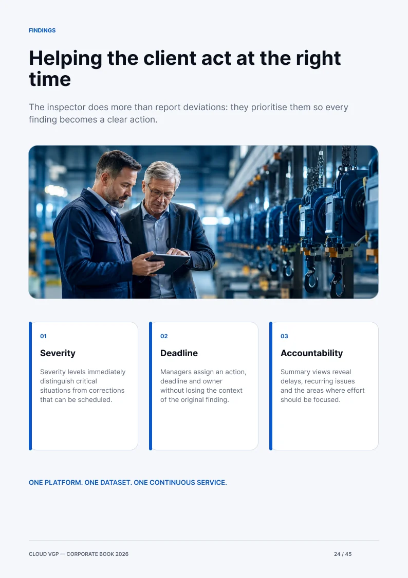 Thumbnail of page 24 of the Cloud VGP Corporate Book 2026 — Helping the client act at the right time