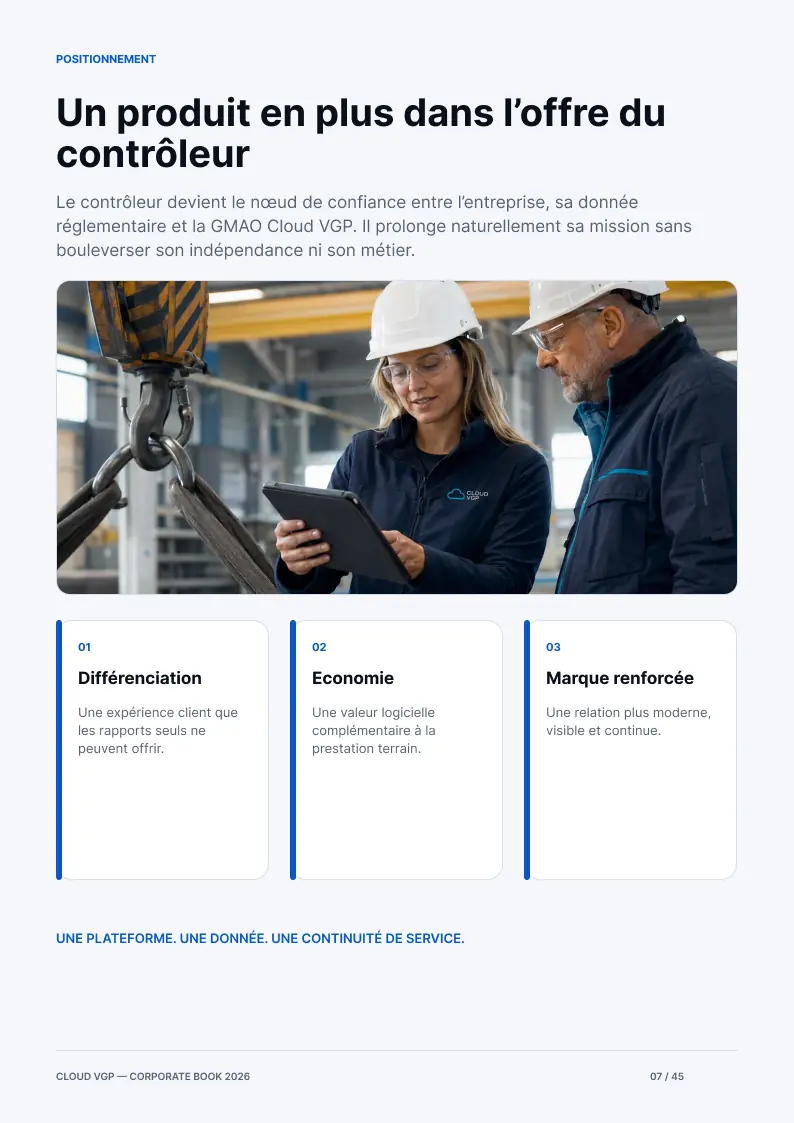 Miniature de la page 7 du Corporate Book Cloud VGP 2026 — Un produit en plus dans l’offre du contrôleur
