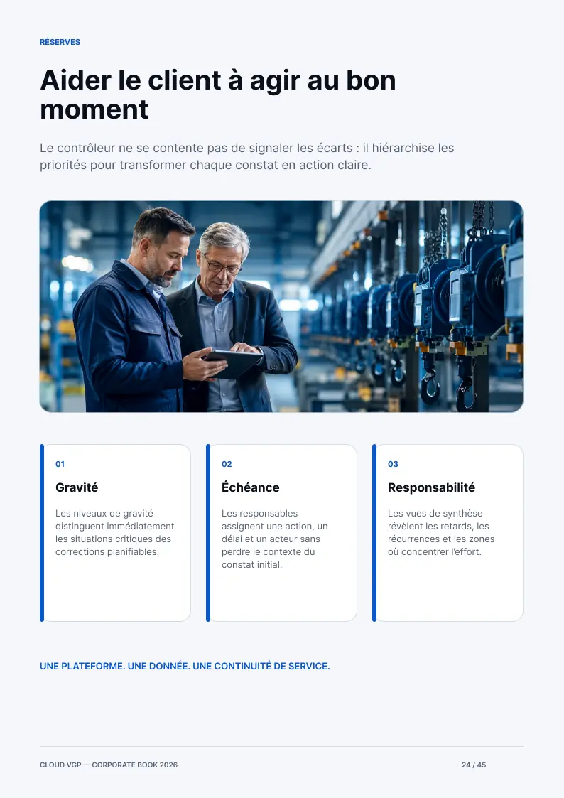 Miniature de la page 24 du Corporate Book Cloud VGP 2026 — Aider le client à agir au bon moment
