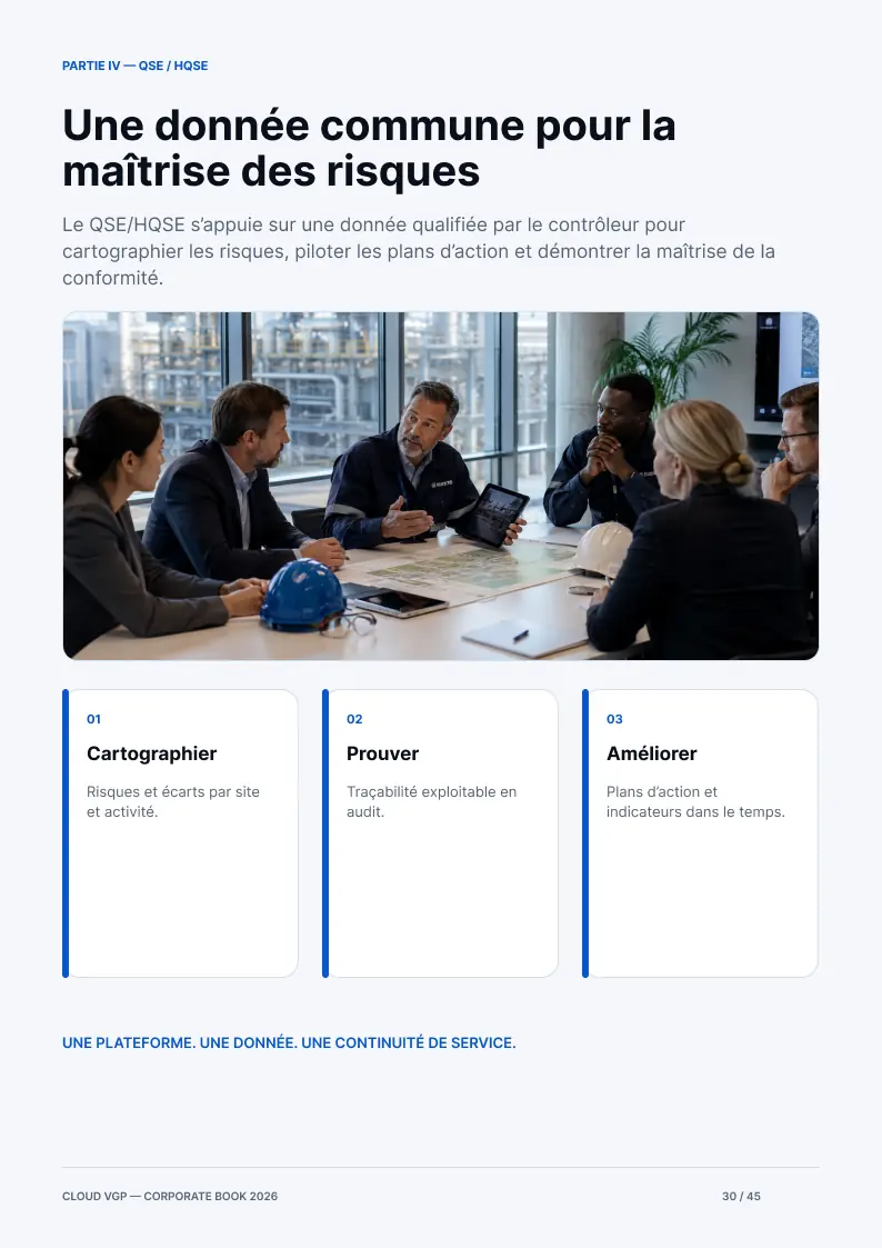 Miniature de la page 30 du Corporate Book Cloud VGP 2026 — Une donnée commune pour la maîtrise des risques