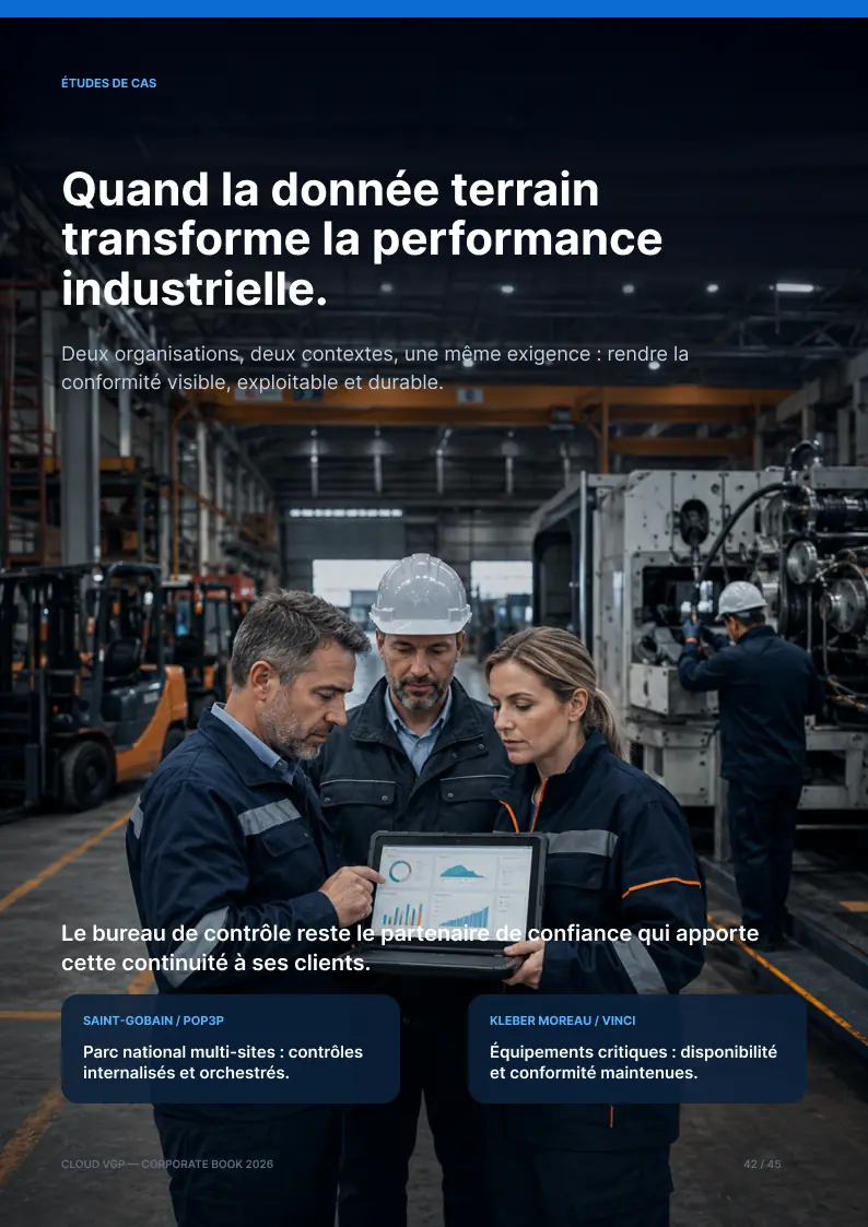 Miniature de la page 42 du Corporate Book Cloud VGP 2026 — Quand la donnée terrain transforme la performance industrielle